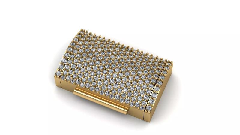 Diamond Box lock 22 mm by 13 mm