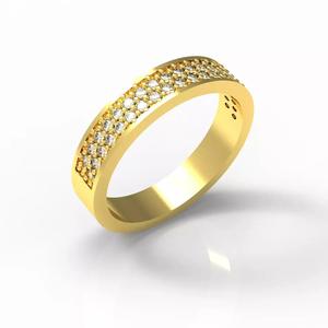 Ring  with Pave Diamonds