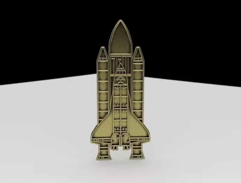 Nasa Rocket Pendant