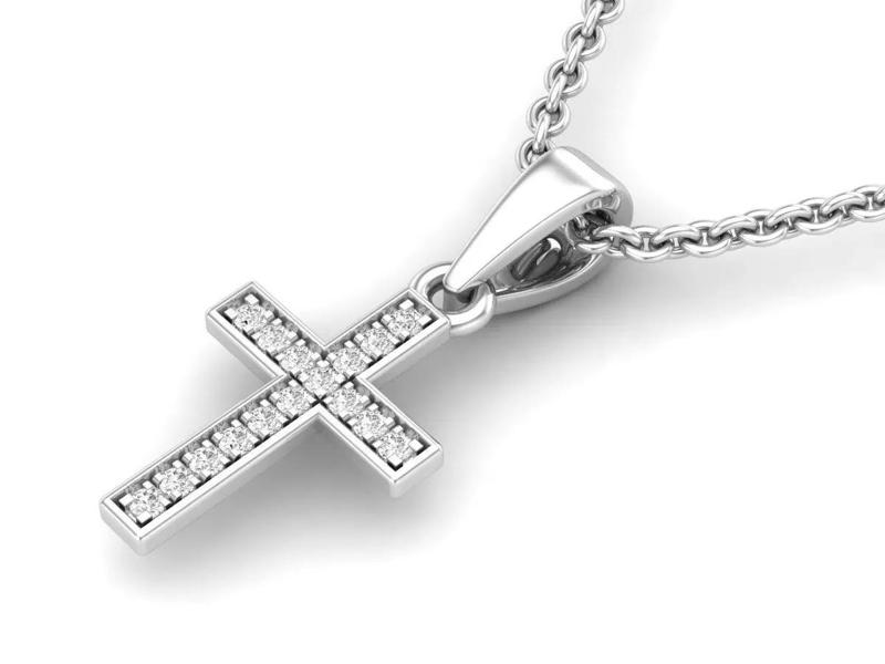 AV 579 Cross Diamond jewelry pendant for woman