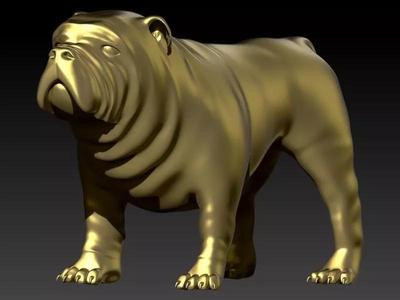 Bull Dog Pendant Charm Necklace