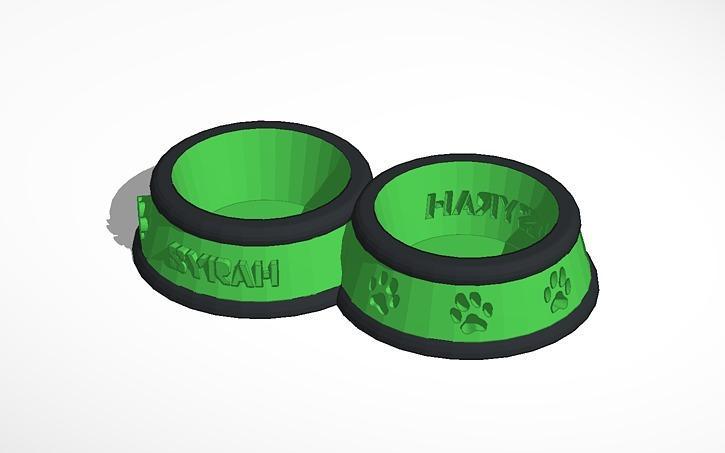 Porta Ciotole Acciaio "SYRAH"