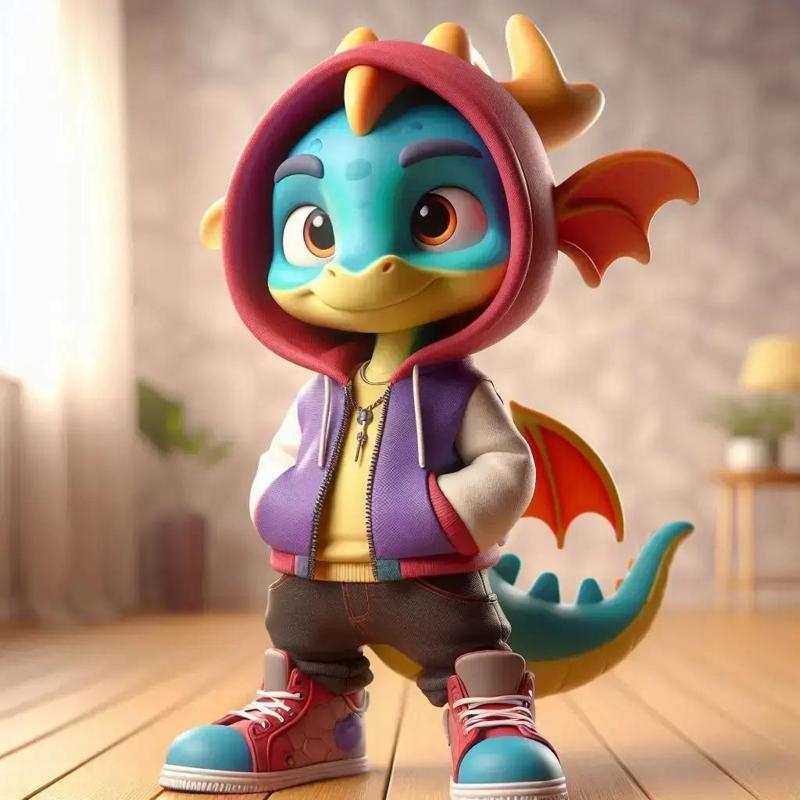 Urban vibes / urban baby dragon 07 / art toy / magic makes