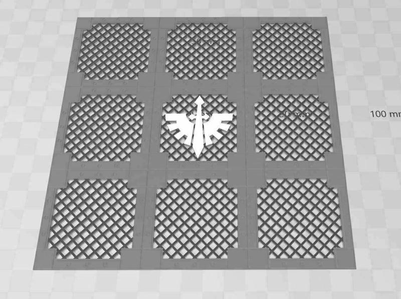 Dark Angels Grate Floor Tile