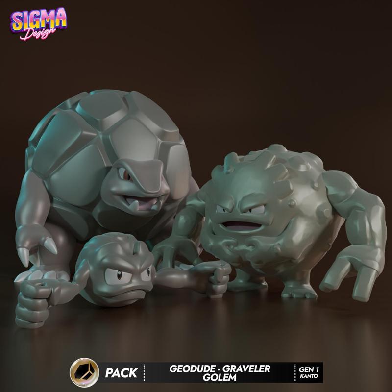 pack - geodude graveler golem