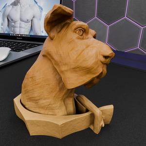 Stylized Dog - Hand-Carved Texture