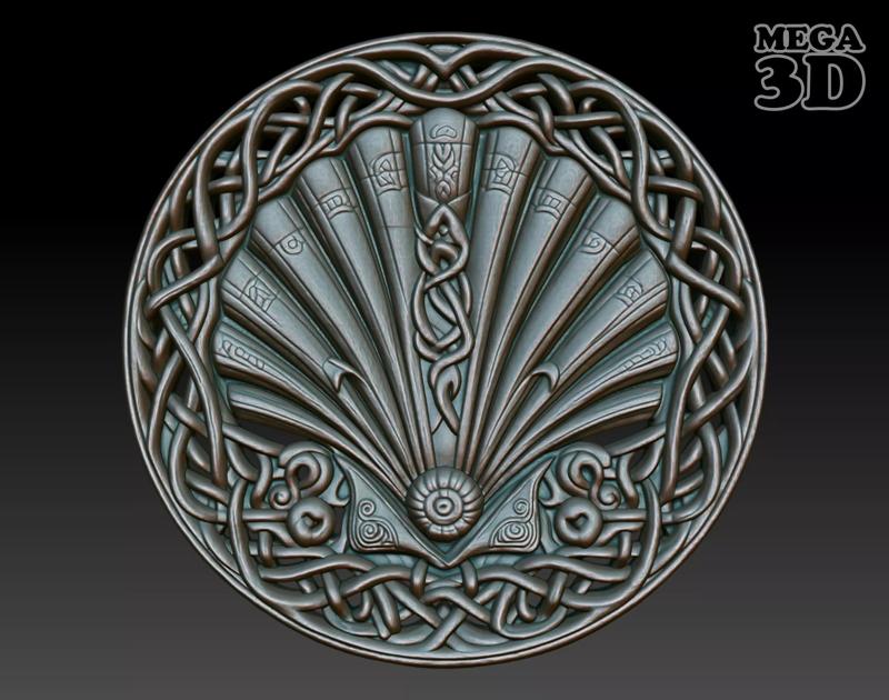 Ocean Celtic basrelief 250211 02