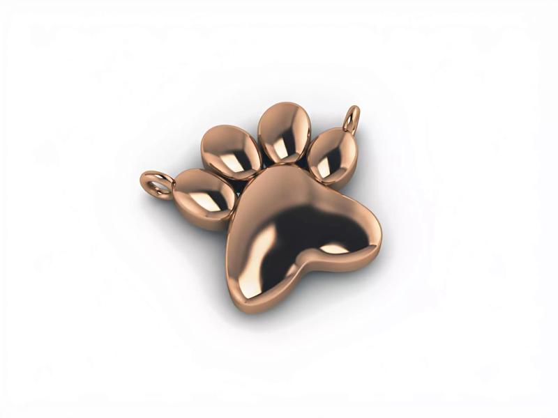 Dog Paw Pendant Necklace
