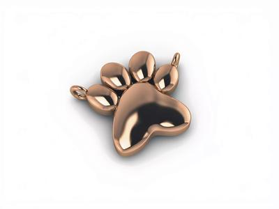 Dog Paw Pendant Necklace