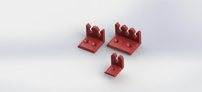 Airline/Dosing pipe brackets fittings anchors