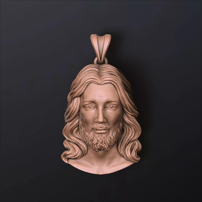 Jesus Christ Head Pendant v2