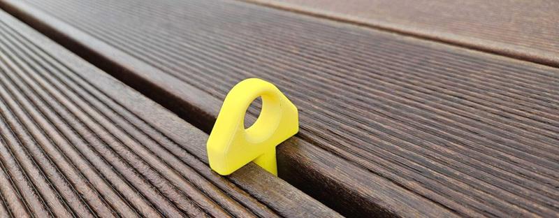 Tarpaulin holder for terrace boards