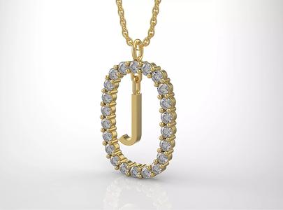 Pendant Letter J