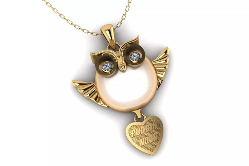 Owl Pendant P 042
