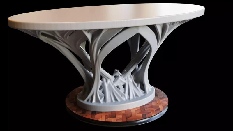 Rings of Power Table - Organic Design