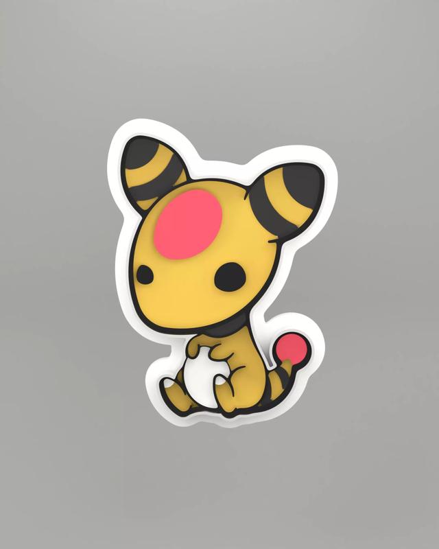 Ampharos Pokemon Cookie cutter