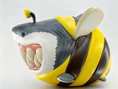 Shark-themed 3D ornament, Shark-tastic