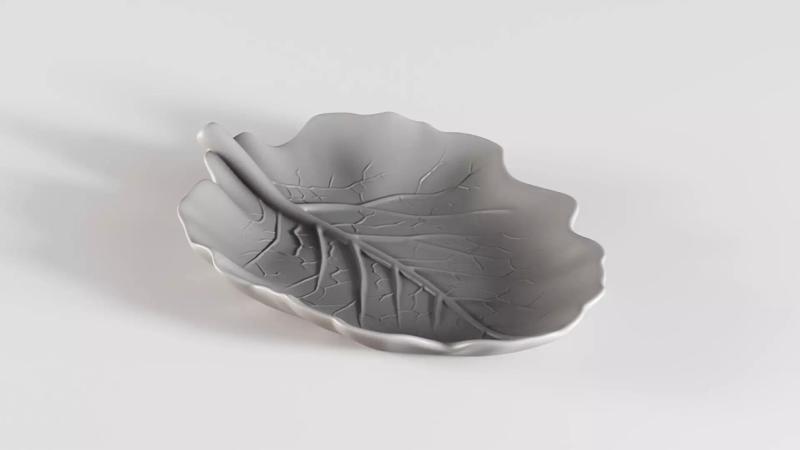 001610 Decorative Leaf-Shaped Plate