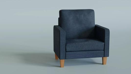 Single Bed Sofa- blue shade or can be edited to any color