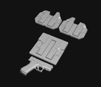 Glock 43X Iwb Vacuum Mold with Trim Jig & 43 X Mold
