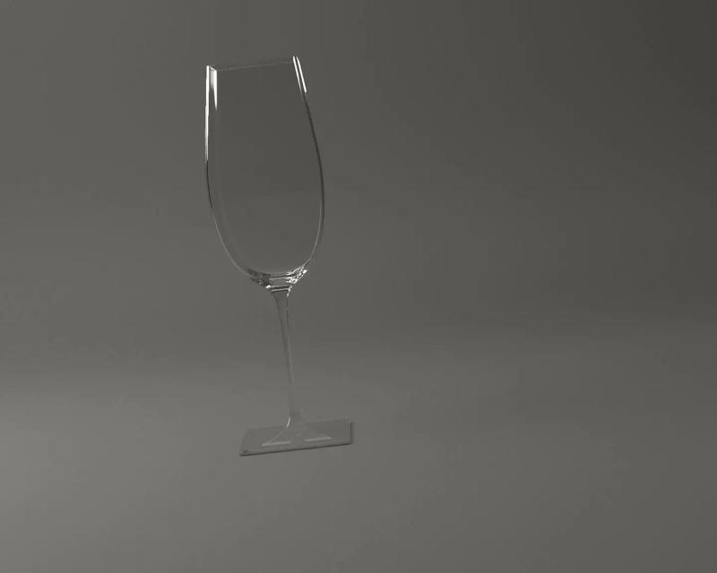 GLASSWARE---Square Wine Glass 004