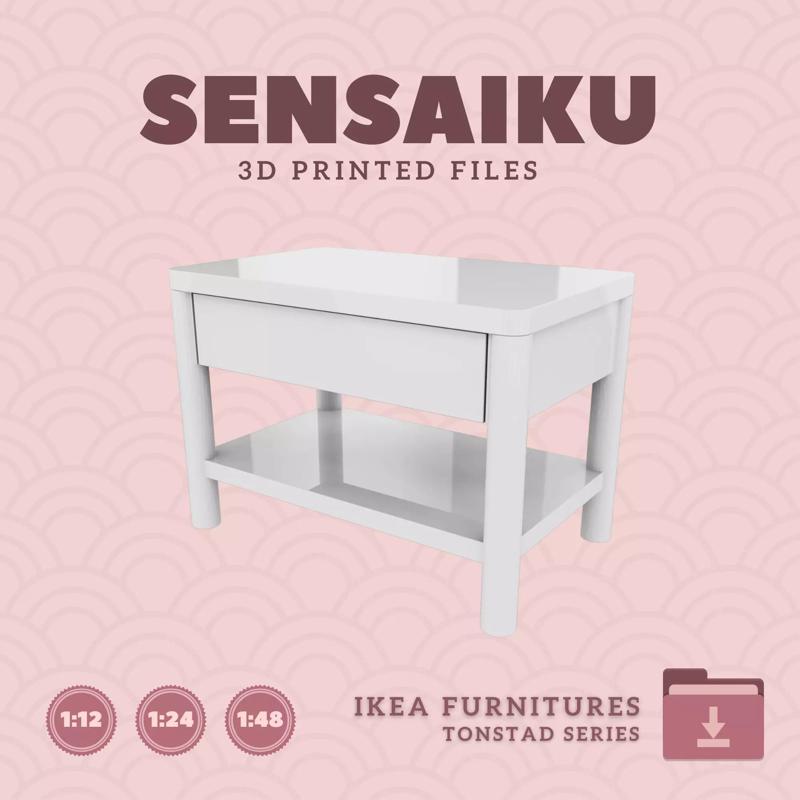 TONSTAD Side Table 25 In for Mini Dollhouse - IKEA - 3D Print