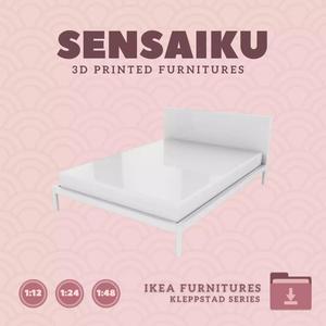 KLEPPSTAD Bed Frame for Miniature Dollhouse IKEA 3D Print