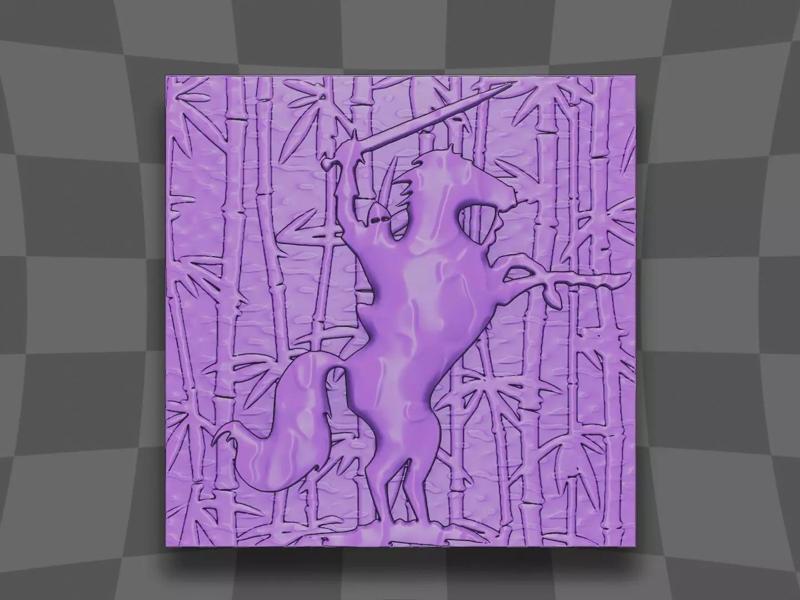 Knight fighting at the bamboo forest