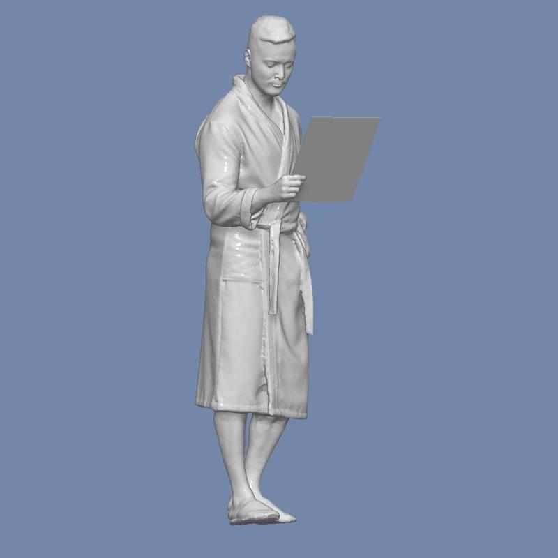 MAN STAND BATH PEOPLE CHARACTER DIORAMA