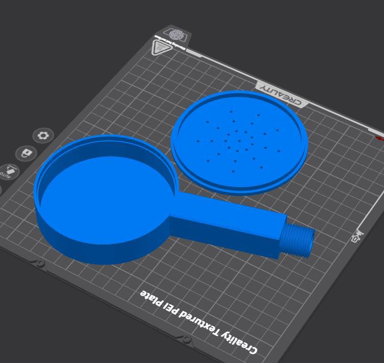 Shower head to print yourself