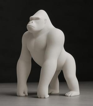 Gorilla in dark aesthetic