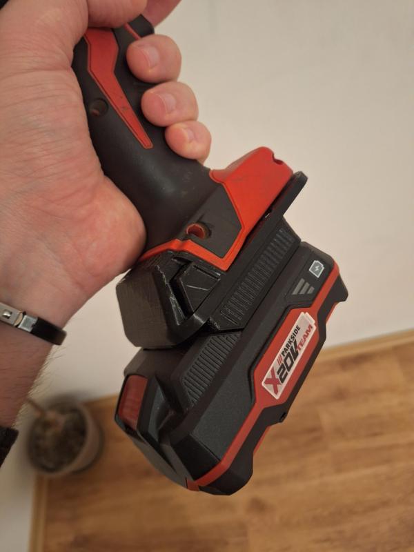 Adapter for Parkside x20vteam battery to Milwaukee M18 tools