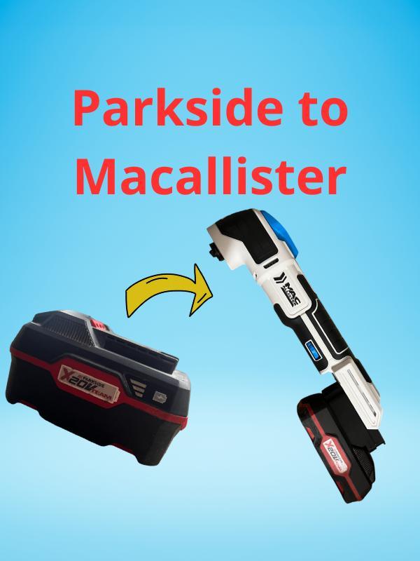 Parkside to Macallister battery adapter
