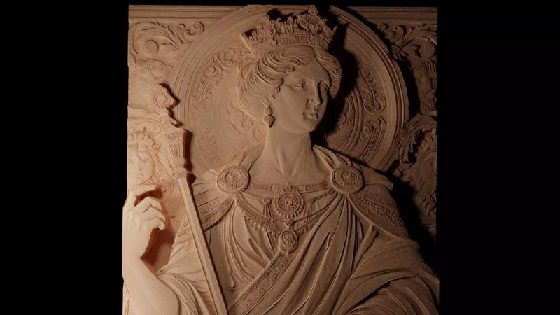 Queen CNC 3d Print High Relief Sand Casting