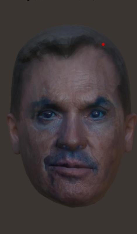 Michael Keaton old- Bruce Wayne - Batman - for Full Color Print and Print single color - head for Action Figures, Marvel Legends, DC comics, 6 inches