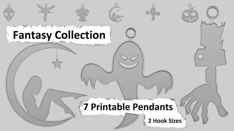 🪄 Fantasy Pendants – 3D Printable Collection