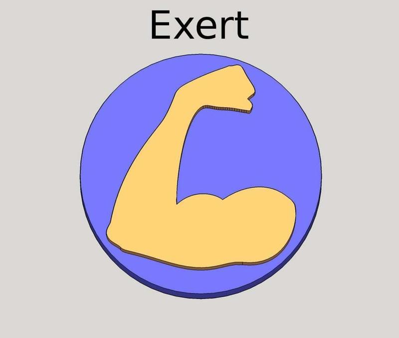 Exert Counter for Magic: The Gathering Amonkhet MtG #MtGCounters Chips Tokens Exerted