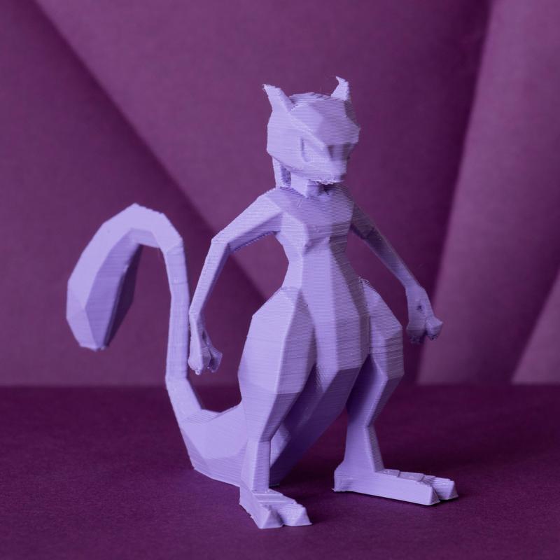 Mewtwo Low-poly Pokemon
