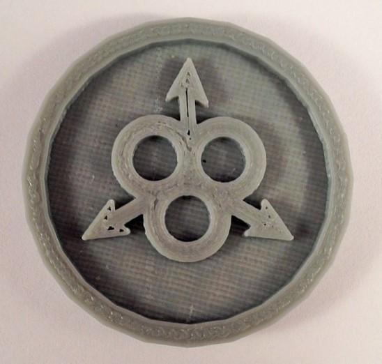 40mm X 4mm Token - Marker of Nurgle Chaos 40K Bits