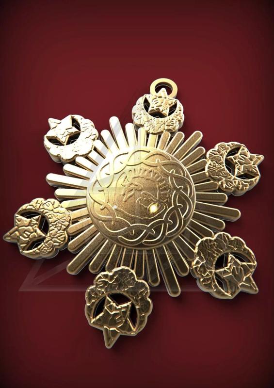 Dracula Medallion  Bela Lugosi Prop Cosplay