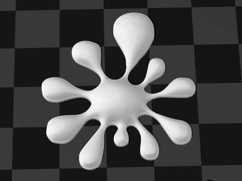 inkspot gold splatter