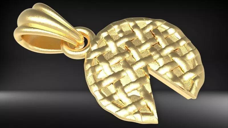 Pie Charm Pendant Necklace Jewelry