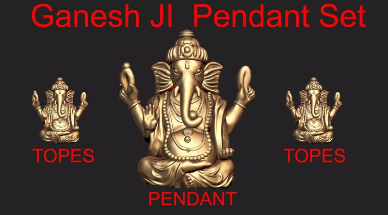 Ganesh JI Pendant With tops Temple jewelry