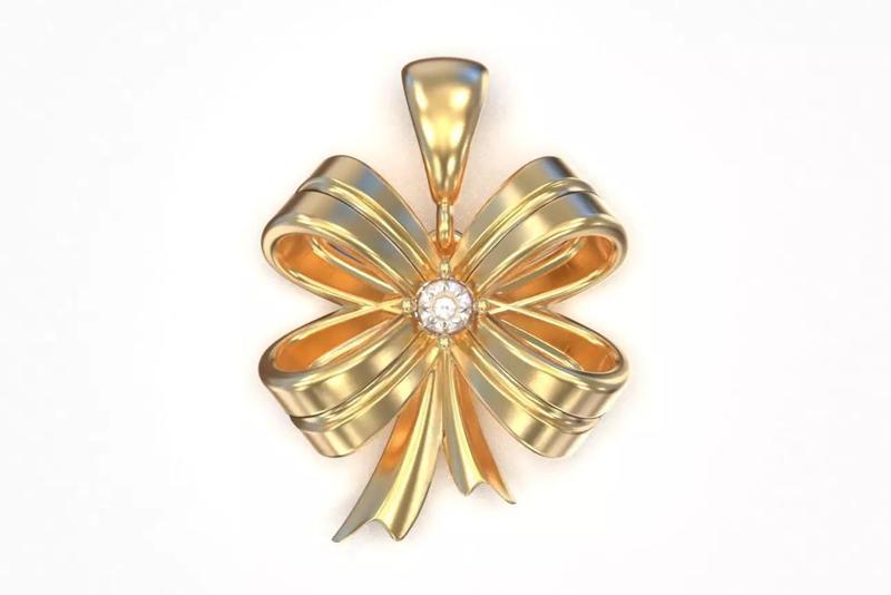 Ribbon Pendant Necklace