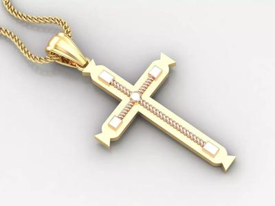 Jesus Christ Cross Pendant Print 4CP099