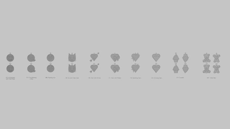 Kawaii Style Mini Pendant Collection STL