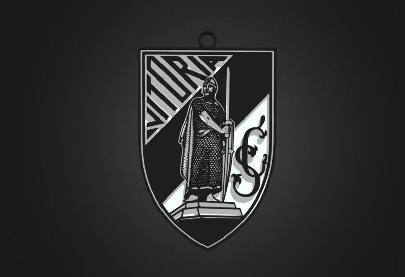 Porta Chaves Vitoria Guimaraes 3D Key Ring Holder