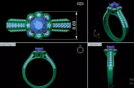 Diamond style ring for girls