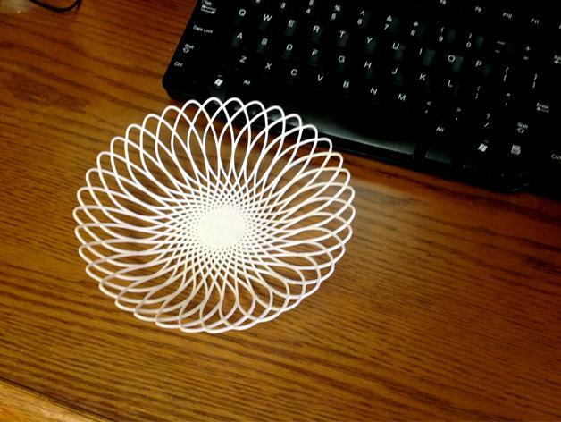 Lace Doily Bowl (Prints Flat)