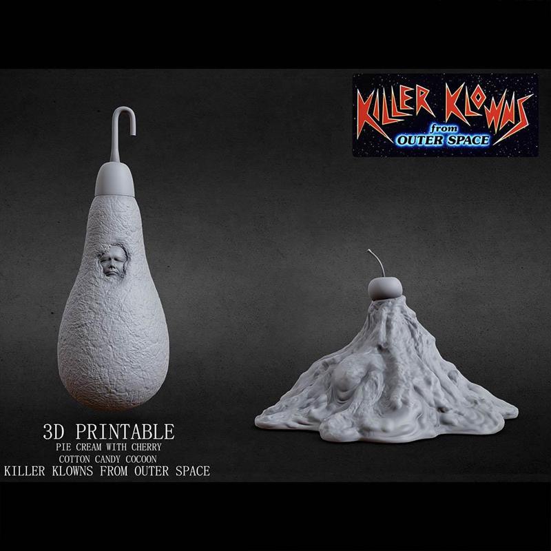 3D PRINTABLE KILLER KLOWNS COTTON CANDY/CREAM PACK